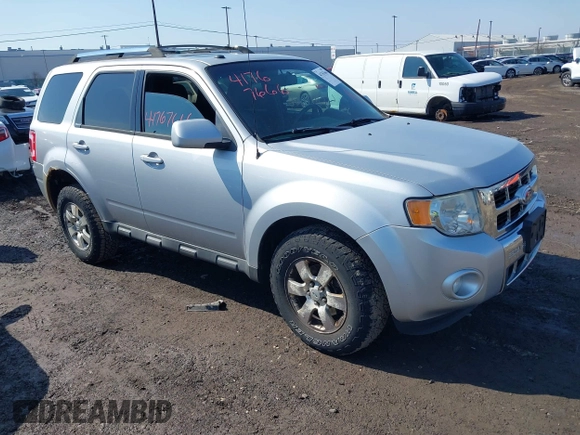 2011 Ford Escape Limited with VIN 1FMCU9EG8BKB38819, listed as a IAAI auction lot 41767666 with 127,490 mi miles. Bid and sale history available at carsss.com. Image 1.