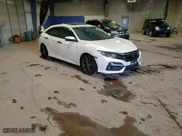 2020 Honda Civic Hatchback EX-L with VIN SHHFK7H83LU417026, listed as a Copart auction lot 83028254 with 0 mi miles and Salvage Title. Bid and sale history available at carsss.com. Image 13.