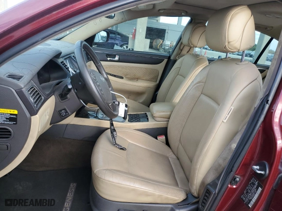 2010 Hyundai Genesis with VIN KMHGC4DE9AU076860, listed as a Copart auction lot 47982415 with 277,505 mi miles and Salvage Title. Bid and sale history available at carsss.com. Image 7.