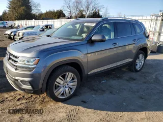 2018 Volkswagen Atlas SEL Premium z VIN 1V2NR2CA1JC541763, wystawiony jako Copart lot #45941455 z przebiegiem 81 260 mil mil oraz Szkoda całkowita • Salvage title. Historia ofert i sprzedaży dostępna na DreamBid. Obrazek 1.