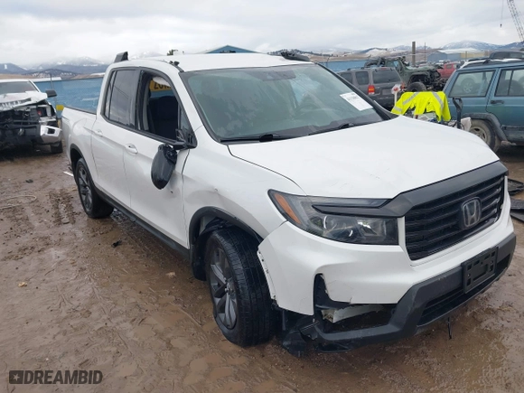 2021 Honda Ridgeline Sport with VIN 5FPYK3F16MB009377, listed as a IAAI auction lot 41130817 with 73,838 mi miles. Bid and sale history available at carsss.com. Image 6.