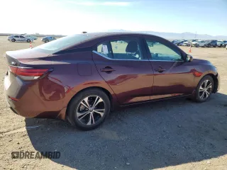 2022 Nissan Sentra SV with VIN 3N1AB8CV9NY307445, listed as a Copart auction lot 43181965 with 26,748 mi miles and Salvage Title. Bid and sale history available at carsss.com. Image 3.
