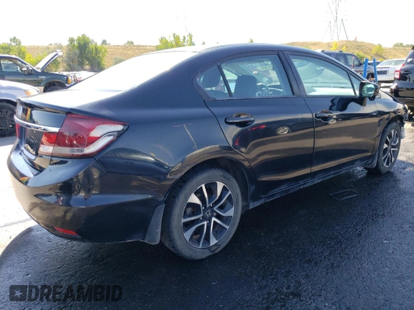 2014 Honda Civic Sedan EX with VIN 19XFB2F8XEE274575, listed as a Copart auction lot 72812584 with 151,172 mi miles and Salvage Title. Bid and sale history available at carsss.com. Image 3.