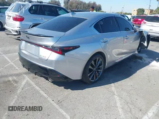 2023 Lexus IS 350 F Sport with VIN JTHGZ1B22P5068062, listed as a IAAI auction lot 41993855 with 36,710 mi miles and . Bid and sale history available at DreamBid. Image 4.