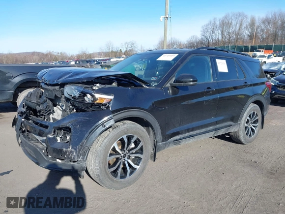 2020 Ford Explorer ST with VIN 1FM5K8GC5LGC95974, listed as a IAAI auction lot 41721829 with 64,870 mi miles. Bid and sale history available at carsss.com. Image 17.