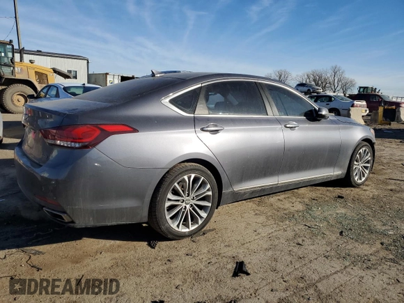 2015 Hyundai Genesis 3.8L with VIN KMHGN4JE0FU027942, listed as a Copart auction lot 89259345 with 120,717 mi miles and Salvage Title. Bid and sale history available at carsss.com. Image 3.