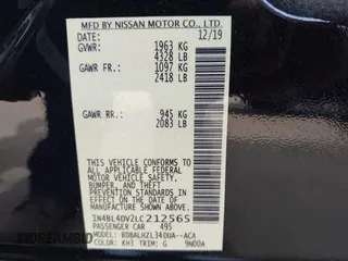 2020 Nissan Altima SV z VIN 1N4BL4DV2LC212565, wystawiony jako IAAI lot #42294236 z przebiegiem 37 426 mil mil oraz . Historia ofert i sprzedaży dostępna na DreamBid. Obrazek 9.