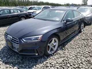 2018 Audi A5 Sportback Premium Plus with VIN WAUENCF54JA100459, listed as a Copart auction lot 53349513 with 48,719 mi miles. Bid and sale history available at carsss.com. Image 1.