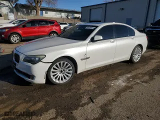2012 BMW 7 Series 750i xDrive with VIN WBAKC6C51CC395767, listed as a Copart auction lot 48228085 with 0 mi miles and Salvage Title. Bid and sale history available at carsss.com. Image 1.
