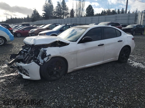 2018 Alfa Romeo Giulia Ti Sport with VIN ZARFAECN8J7577871, listed as a Copart auction lot 88101745 with 88,929 mi miles and Salvage Title. Bid and sale history available at carsss.com. Image 1.