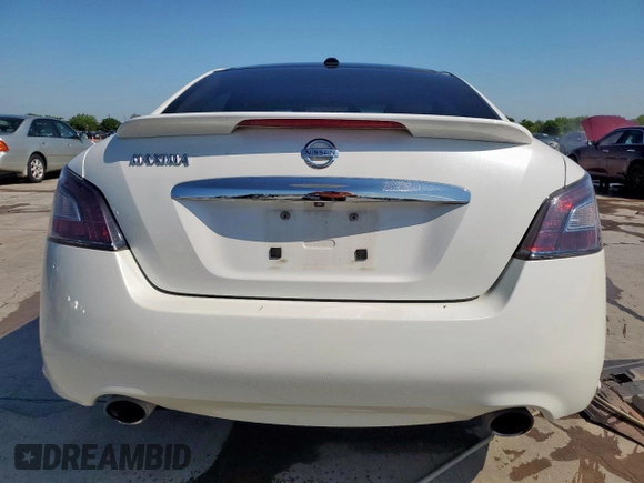 2013 Nissan Maxima SV with VIN 1N4AA5AP7DC804624, listed as a Copart auction lot 53981045 with 178,299 mi miles and Salvage title. Bid and sale history available at DreamBid. Image 6.