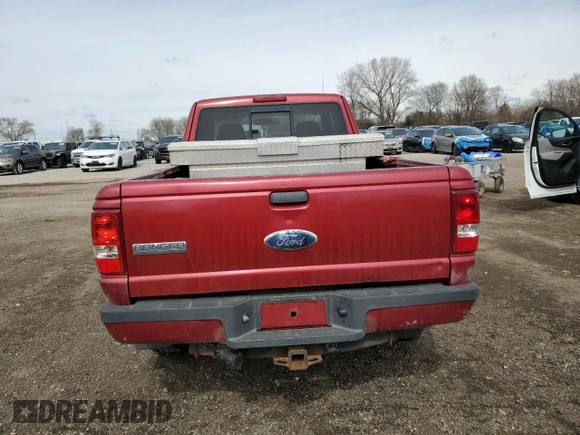 2009 Ford Ranger XLT with VIN 1FTZR45E99PA52904, listed as a Copart auction lot 51734185 with 161,291 mi miles and Salvage title. Bid and sale history available at DreamBid. Image 6.