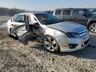 2010 Ford Fusion SPORT with VIN 3FAHP0KC9AR399214, listed as a Copart auction lot 48219165 with 202,015 mi miles and Salvage Title. Bid and sale history available at carsss.com. Image 4.