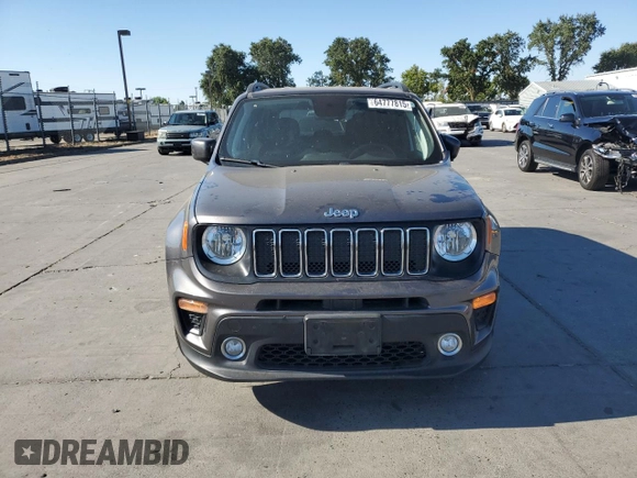 2019 Jeep Renegade Latitude with VIN ZACNJABB6KPK66219, listed as a Copart auction lot 64777815 with 88,188 mi miles and Salvage title. Bid and sale history available at DreamBid. Image 5.