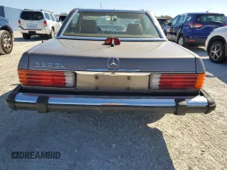 1987 Mercedes-Benz 560 with VIN WDBBA48D7HA063380, listed as a Copart auction lot 77820004 with 81,187 mi miles and Salvage Title. Bid and sale history available at carsss.com. Image 6.