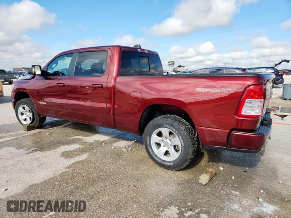 2022 Ram 1500 Big Horn z VIN 1C6SRFMT3NN194076, wystawiony jako Copart lot #58760505 z przebiegiem 75 849 mil mil oraz Szkoda całkowita • Salvage title. Historia ofert i sprzedaży dostępna na DreamBid. Obrazek 2.