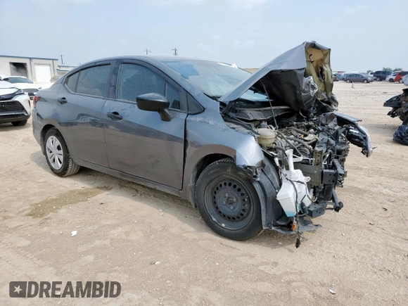 2021 Nissan Versa S with VIN 3N1CN8DV1ML896422, listed as a Copart auction lot 57715575 with 68,883 mi miles and Salvage title. Bid and sale history available at DreamBid. Image 4.