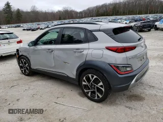 2022 Hyundai Kona Limited with VIN KM8K53A31NU795320, listed as a Copart auction lot 85536354 with 67,773 mi miles and Salvage Title. Bid and sale history available at carsss.com. Image 2.
