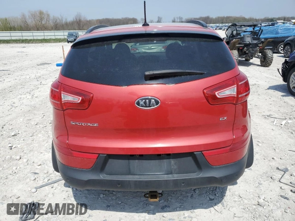 2011 Kia Sportage EX with VIN KNDPCCA26B7075660, listed as a Copart auction lot 53166135 with 158,127 mi miles and Clean title. Bid and sale history available at DreamBid. Image 6.