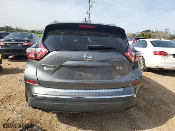 2018 Nissan Murano SV with VIN 5N1AZ2MG6JN136503, listed as a Copart auction lot 42381715 with 68,597 mi miles and Salvage Title. Bid and sale history available at carsss.com. Image 6.
