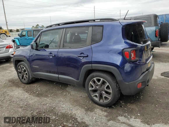 2016 Jeep Renegade Latitude with VIN ZACCJABW7GPE20005, listed as a Copart auction lot 88877675 with 53,091 mi miles and Salvage Title. Bid and sale history available at DreamBid. Image 2.