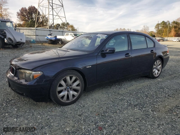 2004 BMW 7 Series 745Li with VIN WBAGN63504DS54071, listed as a Copart auction lot 79178234 with 173,241 mi miles and Clean Title. Bid and sale history available at carsss.com. Image 1.