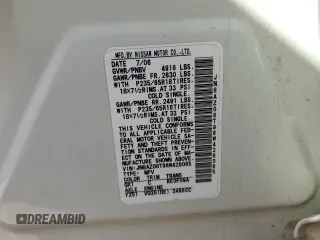 2006 Nissan Murano S with VIN JN8AZ08T96W428085, listed as a Copart auction lot 74127114 with 260,577 mi miles and Salvage Title. Bid and sale history available at carsss.com. Image 12.