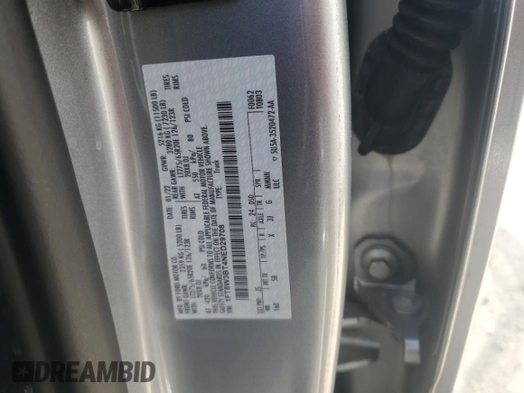 2022 Ford F-350 XL with VIN 1FT8W3BT4NED29708, listed as a Copart auction lot 80881724 with Not provided miles and Non repairable. Bid and sale history available at DreamBid. Image 13.