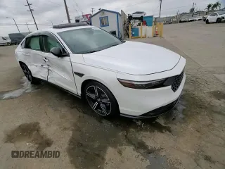 2023 Honda Accord Sport with VIN 1HGCY2F52PA058802, listed as a Copart auction lot 55868395 with 18,218 mi miles and Salvage title. Bid and sale history available at DreamBid. Image 13.
