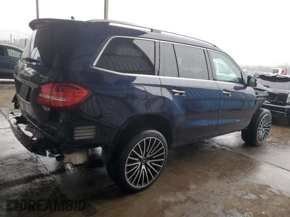 2018 Mercedes-Benz GLS with VIN 4JGDF6EE9JB062201, listed as a Copart auction lot 72274132 with 64,555 mi miles. Bid and sale history available at carsss.com. Image 3.