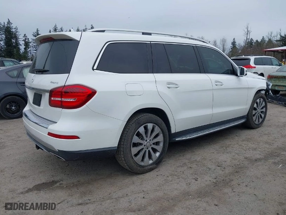2017 Mercedes-Benz GLS with VIN 4JGDF6EEXHA887311, listed as a IAAI auction lot 41831389 with 64,396 mi miles. Bid and sale history available at carsss.com. Image 4.