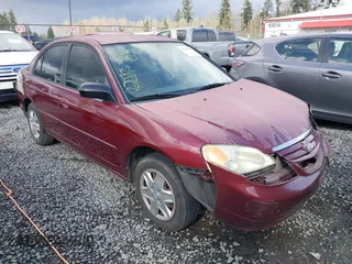 2003 Honda Civic LX with VIN 2HGES16553H558405, listed as a IAAI auction lot 41946031 with 127,145 mi miles. Bid and sale history available at carsss.com. Image 1.