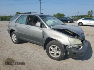 2001 Lexus RX 300 with VIN JTJHF10U910192723, listed as a Copart auction lot 66201614 with 0 mi miles and Salvage Title. Bid and sale history available at carsss.com. Image 4.