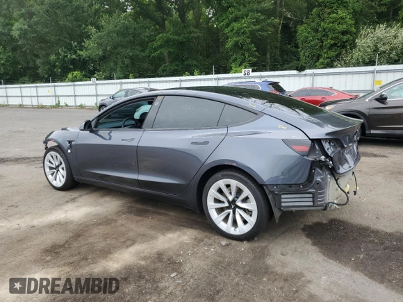 2023 Tesla Model 3 with VIN 5YJ3E1EA1PF678225, listed as a Copart auction lot 62634945 with 24,932 mi miles and Salvage title. Bid and sale history available at DreamBid. Image 2.