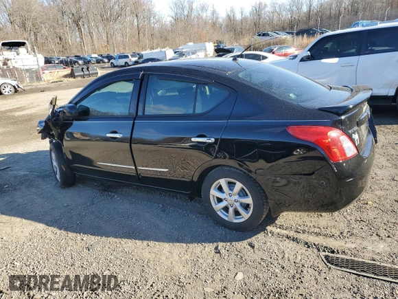 2014 Nissan Versa SV with VIN 3N1CN7AP1EL868279, listed as a Copart auction lot 87431124 with 90,979 mi miles and Salvage Title. Bid and sale history available at carsss.com. Image 2.