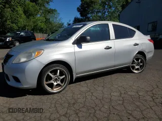 2013 Nissan Versa S Plus with VIN 3N1CN7AP7DL855857, listed as a Copart auction lot 59002455 with 113,743 mi miles and Salvage title. Bid and sale history available at DreamBid. Image 1.