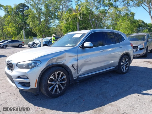 2019 BMW X3 sDrive30i with VIN 5UXTR7C56KLR50818, listed as a IAAI auction lot 41847811 with 88,592 mi miles. Bid and sale history available at carsss.com. Image 6.