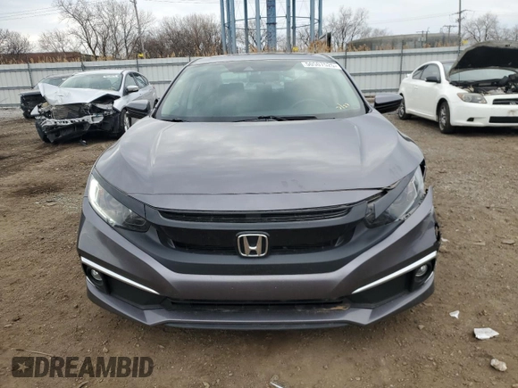 2020 Honda Civic Sedan EX with VIN 19XFC1F31LE025431, listed as a Copart auction lot 50507525 with 61,981 mi miles and Salvage Title. Bid and sale history available at carsss.com. Image 5.