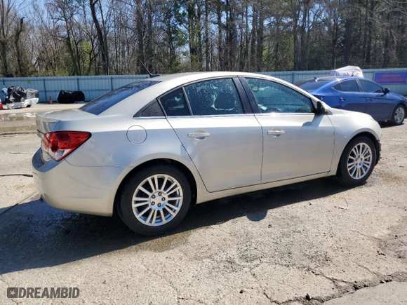 2014 Chevrolet Cruze ECO with VIN 1G1PH5SB5E7110083, listed as a Copart auction lot 48389005 with 48,459 mi miles and Salvage Title. Bid and sale history available at carsss.com. Image 3.