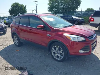 2015 Ford Escape Titanium with VIN 1FMCU9J9XFUA21650, listed as a IAAI auction lot 42657195 with 91,323 mi miles and . Bid and sale history available at DreamBid. Image 1.