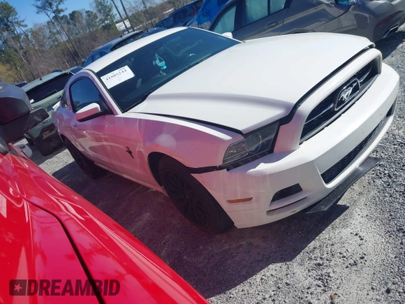 2013 Ford Mustang V6 with VIN 1ZVBP8AM9D5277773, listed as a IAAI auction lot 41805244 with 178,581 mi miles. Bid and sale history available at carsss.com. Image 1.