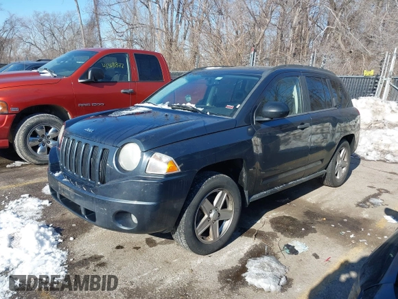 2007 Jeep Compass Sport with VIN 1J8FF47WX7D193781, listed as a IAAI auction lot 41348538 with 193,365 mi miles. Bid and sale history available at carsss.com. Image 2.