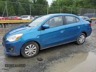 2019 Mitsubishi Mirage ES with VIN ML32F3FJ1KHF14619, listed as a Copart auction lot 58994695 with 47,429 mi miles and Salvage title. Bid and sale history available at DreamBid. Image 1.