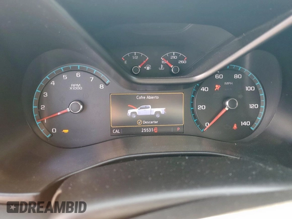 2022 Chevrolet Colorado 2WD Z71 with VIN 1GCGSDEN8N1217141, listed as a Copart auction lot 50622635 with 25,531 mi miles and Salvage title. Bid and sale history available at DreamBid. Image 7.