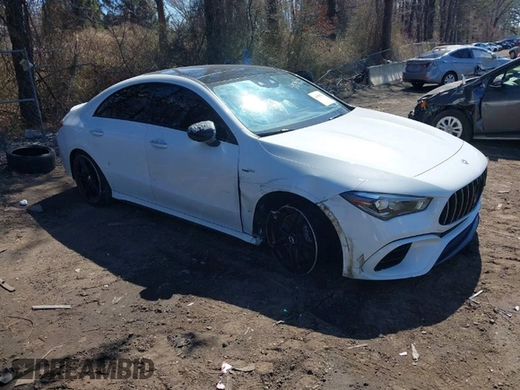 2021 Mercedes-Benz CLA 45 AMG with VIN W1K5J5DB2MN197909, listed as a IAAI auction lot 41889627 with 41,181 mi miles and . Bid and sale history available at DreamBid. Image 1.