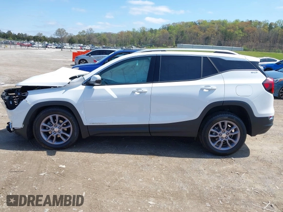 2023 GMC Terrain SLT with VIN 3GKALVEG6PL218217, listed as a IAAI auction lot 41917652 with 2,462 mi miles and . Bid and sale history available at carsss.com. Image 13.