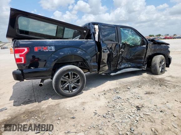 2018 Ford F-150 XL with VIN 1FTEW1E57JFC39493, listed as a Copart auction lot 61781395 with 129,871 mi miles and Salvage title. Bid and sale history available at DreamBid. Image 3.