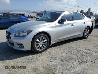 2017 Infiniti Q50 2.0t with VIN JN1CV7AP7HM642743, listed as a Copart auction lot 44650025 with 66,084 mi miles and Salvage Title. Bid and sale history available at carsss.com. Image 1.