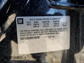 2014 Cadillac XTS with VIN 2G61L5S30E9135205, listed as a Copart auction lot 46783185 with 109,791 mi miles and Salvage Title. Bid and sale history available at carsss.com. Image 15.