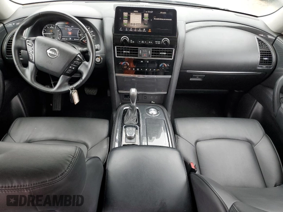 2021 Nissan Armada SV with VIN JN8AY2AC7M9146547, listed as a Copart auction lot 45408433 with 57,350 mi miles. Bid and sale history available at carsss.com. Image 8.
